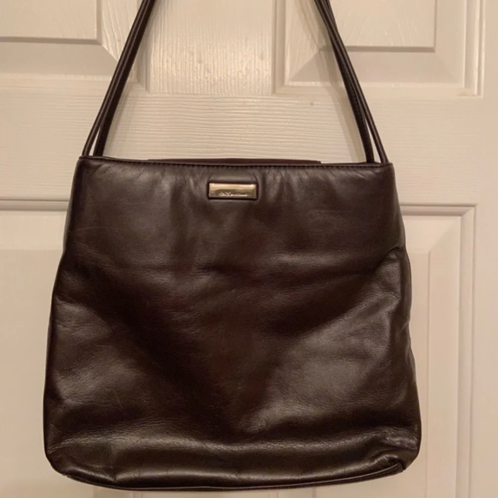 Enzo Angiolini brown leather‎ shoulder bag